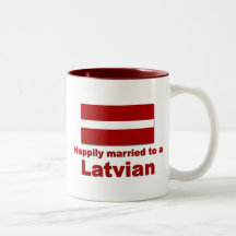 Happily Married Latvian Mugs