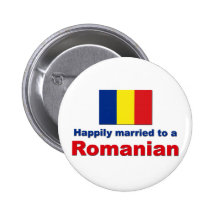 Happily Married Romanian Button