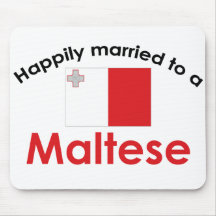 Happily Married To A Maltese Mouse Pads