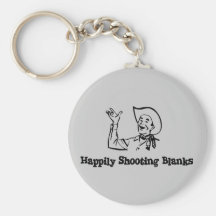 Happily Shooting Blanks Key Chains