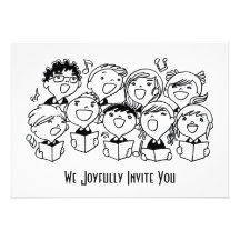 Happily Singing Children Invitation l Announcement