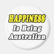Happiness...Australian Refrigerator Magnets