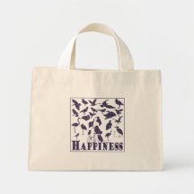 Happiness: Birds Tote Bag
