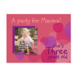 Happiness Birthday Party Invitation (rose)