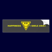 Happiness bumper stickers