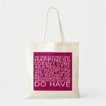 Happiness Canvas Bags