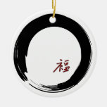 Happiness Enso Ornament
