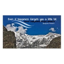 Happiness Forgets Custom Business Card