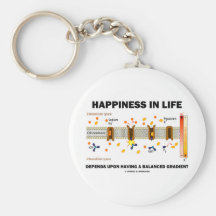 Happiness In Life Depends Upon Balanced Gradient Key Chain