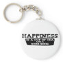 Happiness is a Cup of Tea and a Good Book Keychain