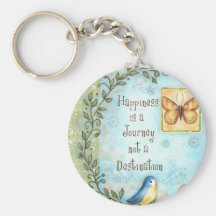 Happiness is a Journey Keychains