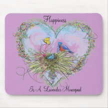 Happiness Is A Lavendar Mousepad