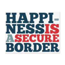 Happiness is a Secure Border Postcards