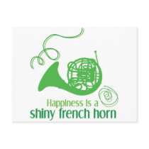 Happiness is a Shiny French Horn Postcards