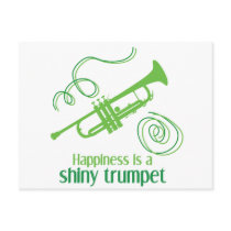 Happiness is a Shiny Trumpet Post Cards