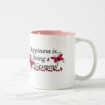 Happiness Is Being A Grammy BUTTERFLY Coffee Mug