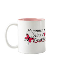 Happiness Is Being A Grandma BUTTERFLY Mugs