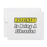 Happiness Is Being a Librarian invitations