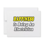 Happiness Is Being an Electrician invitations