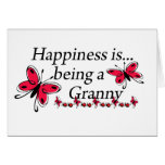 Happiness Is Being An Granny BUTTERFLY cards