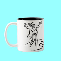 Happiness is being on stage. mugs