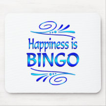 Happiness is BINGO Mouse Pads