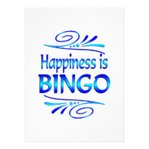 Happiness is BINGO Personalized Announcements