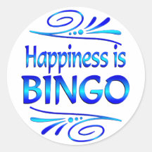 Happiness is BINGO Stickers