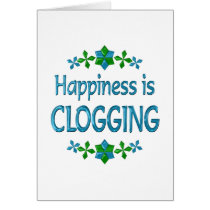 Happiness is Clogging cards