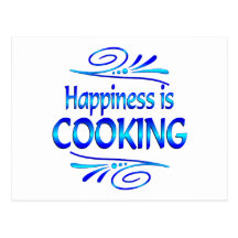 Happiness is COOKING Postcard