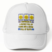 HAPPINESS IS TRUCKER HAT