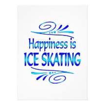 Happiness is ICE SKATING Custom Announcements