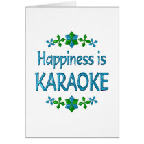 Happiness is Karaoke cards
