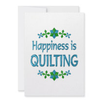 Happiness is Quilting Personalized Invite