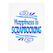 Happiness is SCRAPBOOKING Personalized Invitations