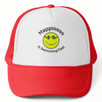 Happiness is Swimming Fast Mesh Hat