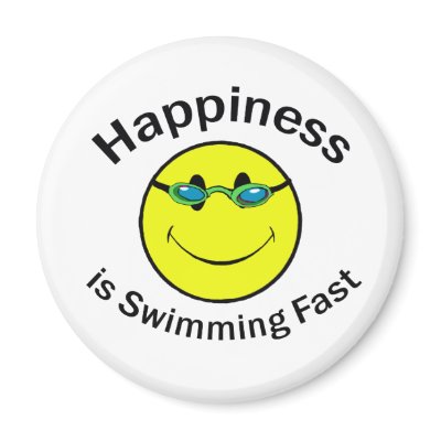 Happiness is Swimming Fast Magnets by swimtowin