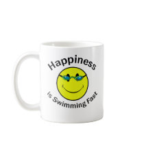 Happiness is Swimming Fast Coffee Mug