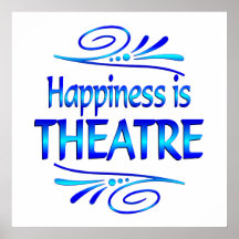 Happiness is THEATRE Print
