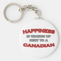 Happiness Is Waking Up Next To a Canadian Keychain