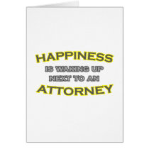 Happiness Is Waking Up Next To an Attorney