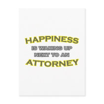 Happiness Is Waking Up Next To an Attorney