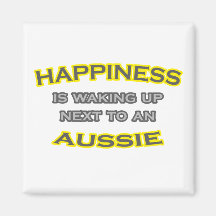 Happiness Is Waking Up Next To an Aussie Fridge Magnet