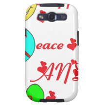 HAPPINESS PEACE AND LOVE.png Coque Samsung Galaxy S3