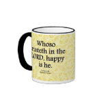 Happiness Proverbs 16-20 Condensed Coffee Mug