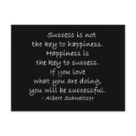 Happiness Quote Motivational Postcard