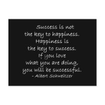 Happiness Quote Motivational Postcard