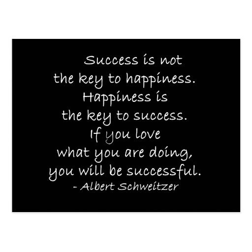 Happiness Quote Motivational Postcard