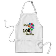 Happy 100th Birthday Gifts and Birthday Apparel Apron