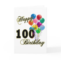 Happy 100th Birthday Gifts and Birthday Apparel Cards